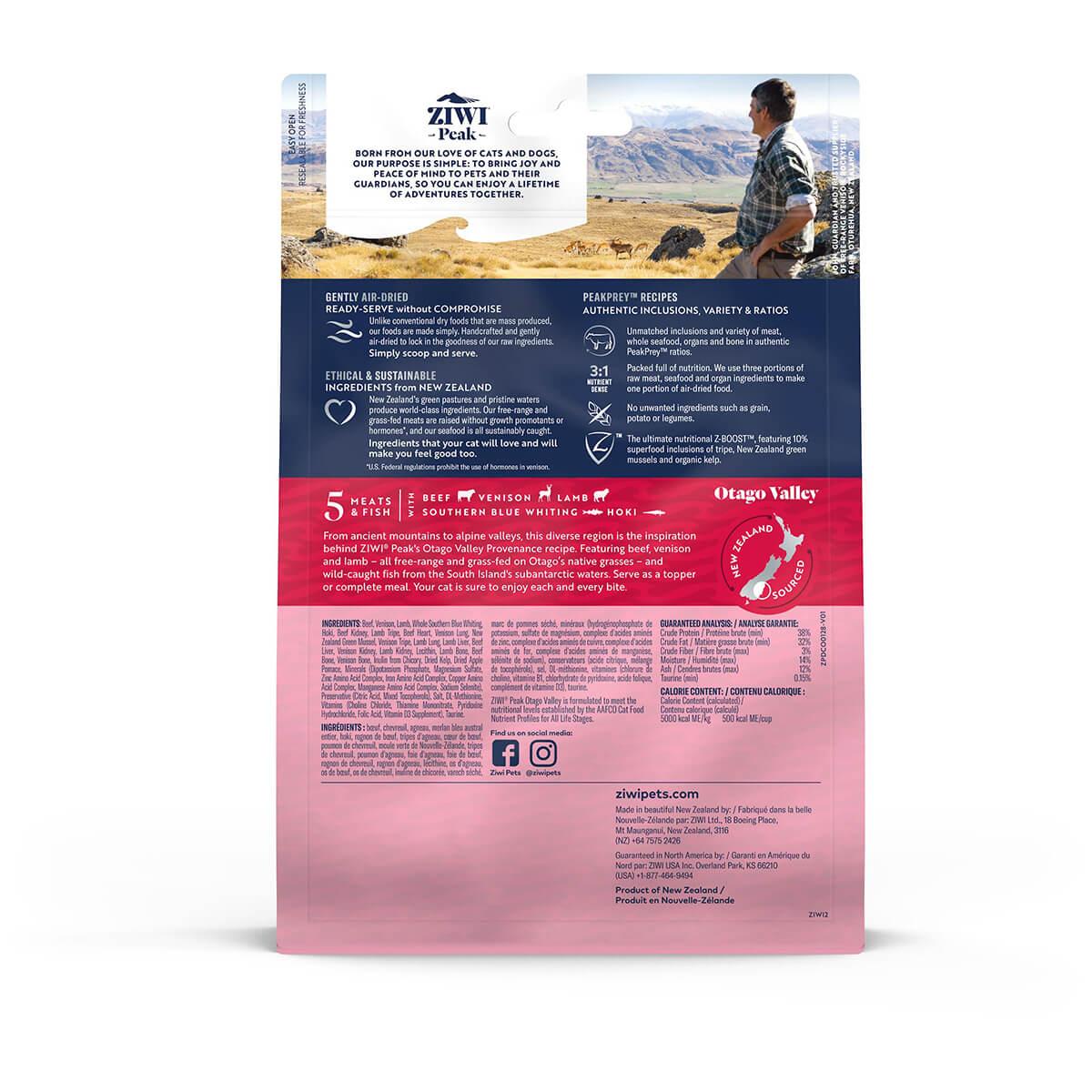 Ziwi Peak Air Dried Provenance Otago Valley Cat Food
