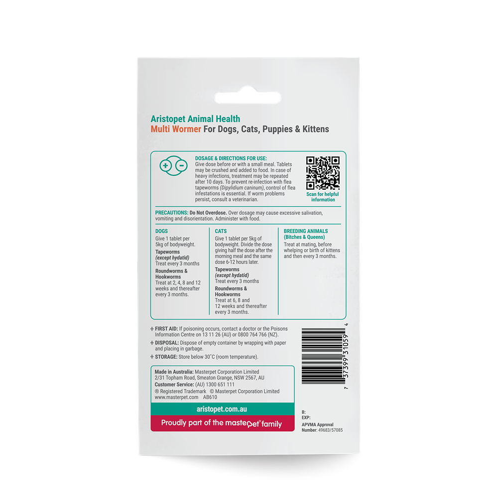 Aristopet Multi-Wormer Dog & Cat