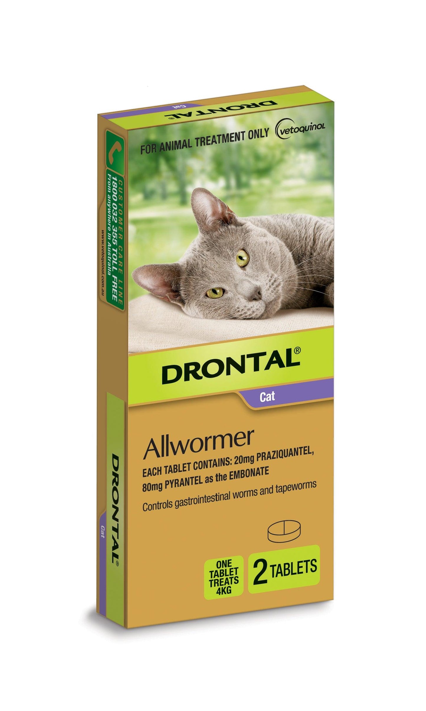 Drontal Ellipsoid Allwormer 4kg Small Cats