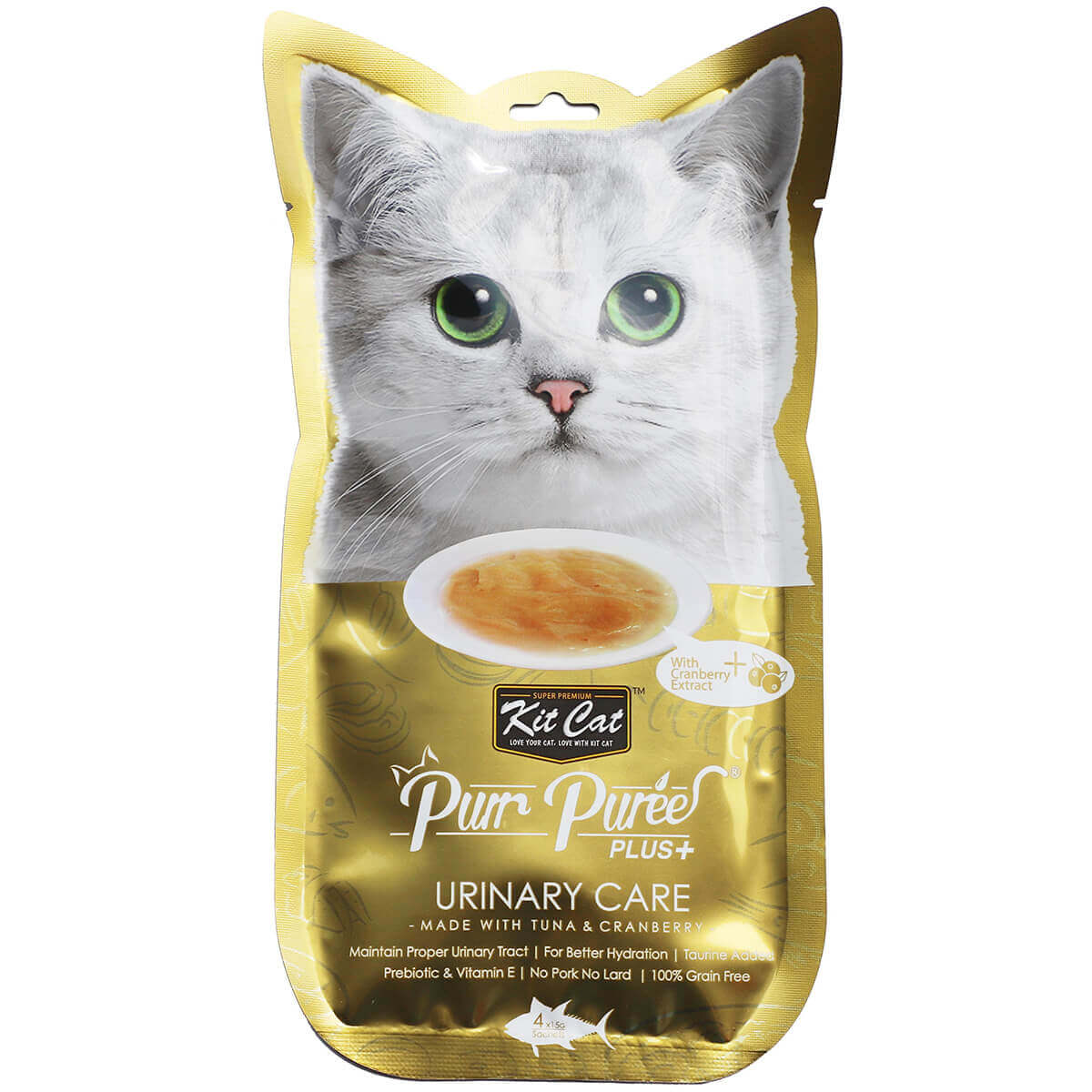 Purr Puree Plus+ Tuna & Cranberry Urinary Care Cat Treats 60g