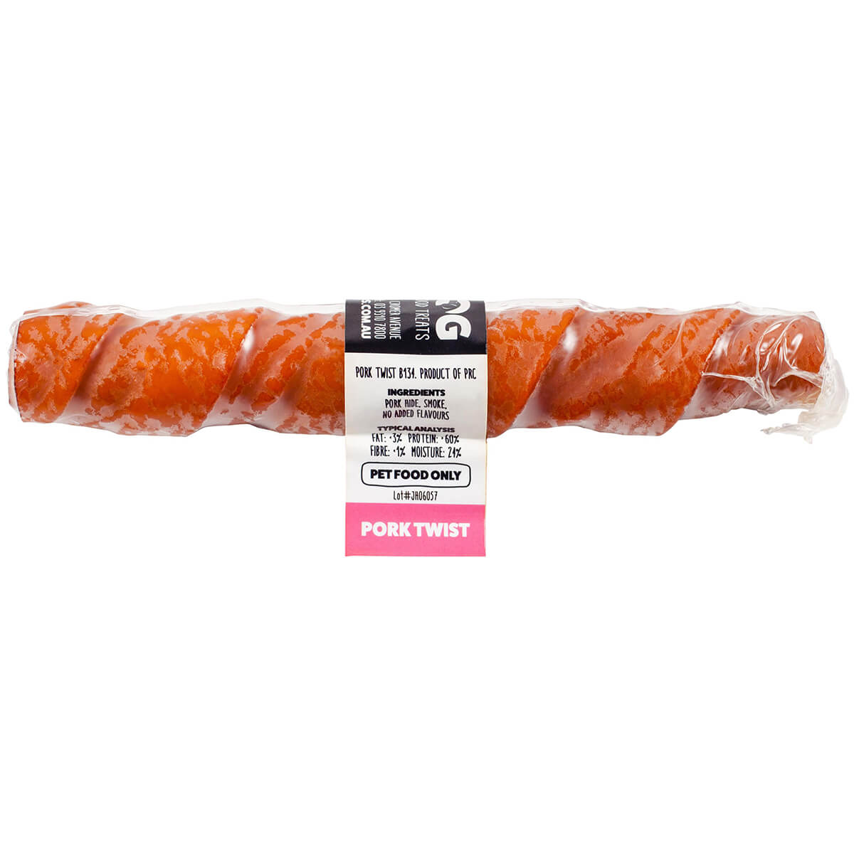 Blackdog Pork Twists Dog Treat