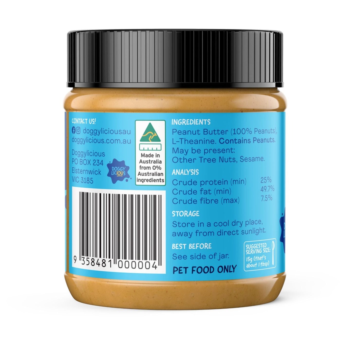 Doggylicious Calming Peanut Butter Dog Treat