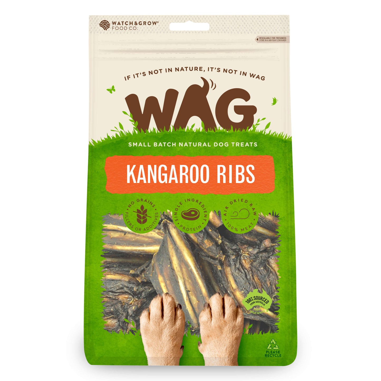 WAG Kangaroo Ribs Dog Treats