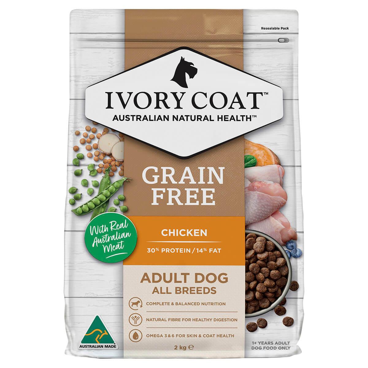 Ivory Coat Grain Free Adult Chicken & Coconut Oil Dry Dog Food