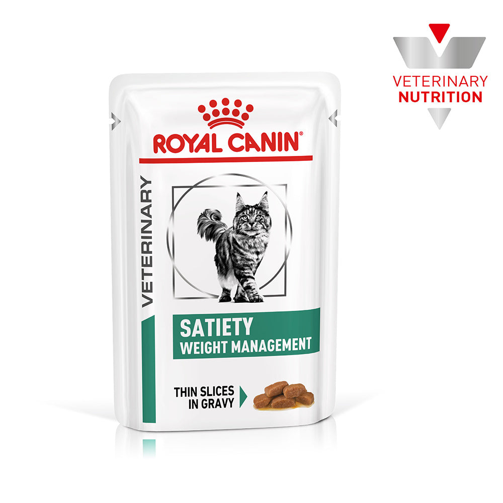 ROYAL CANIN VETERINARY DIET Satiety Adult Wet Cat Food Pouches