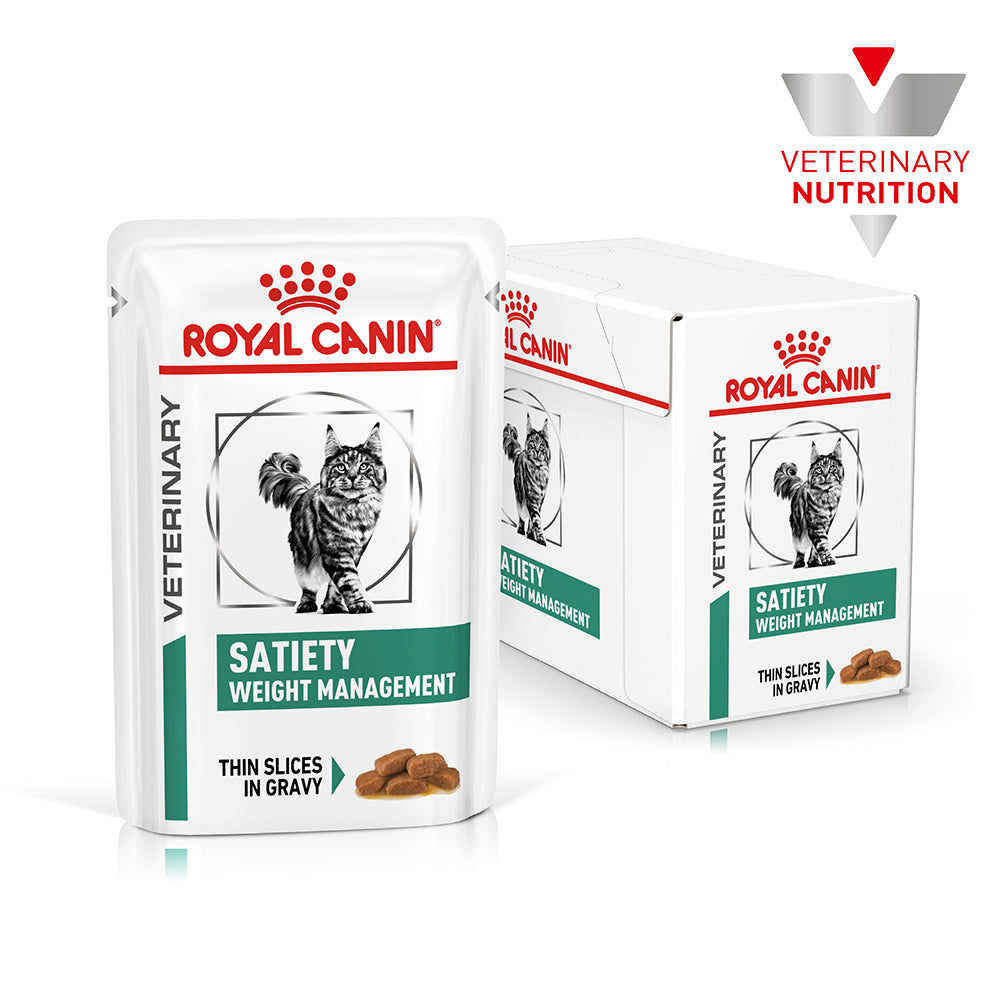 ROYAL CANIN VETERINARY DIET Satiety Adult Wet Cat Food Pouches
