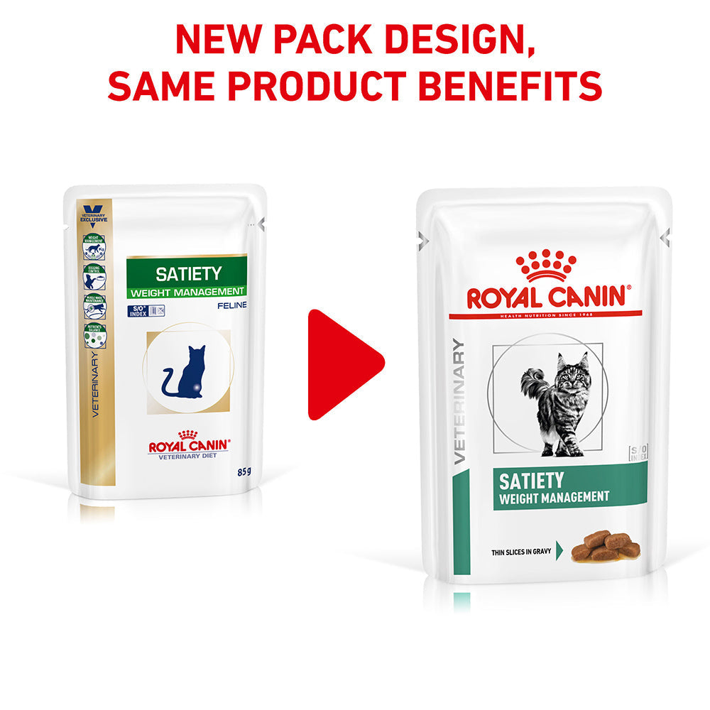 ROYAL CANIN VETERINARY DIET Satiety Adult Wet Cat Food Pouches