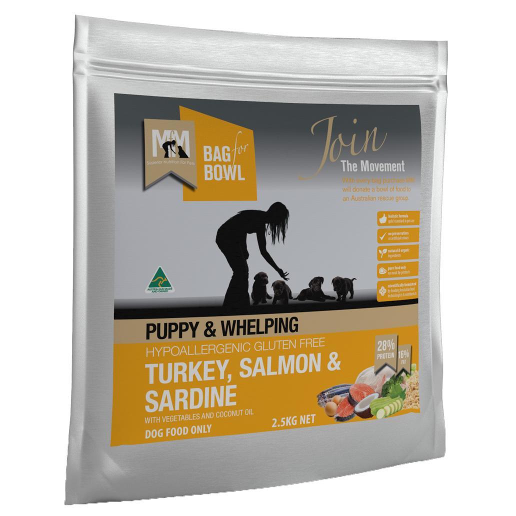 Meals For Mutts Puppy Turkey, Salmon & Sardine Dry Dog Food