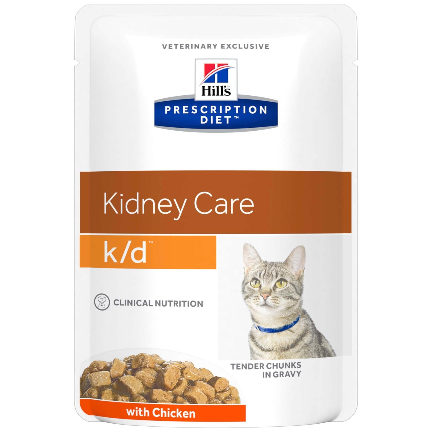 Hill's Prescription Diet K/D Kidney Care Chicken Pouches Wet Cat Food
