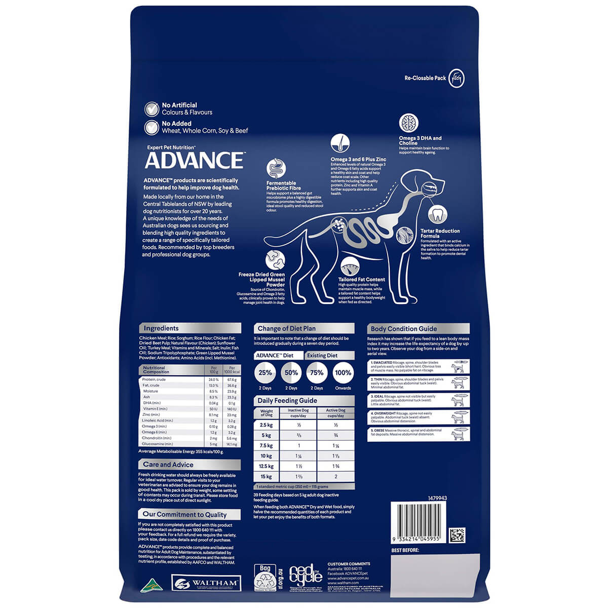 Advance Mature Toy & Small Breed Chicken & Turkey Dry Dog Food