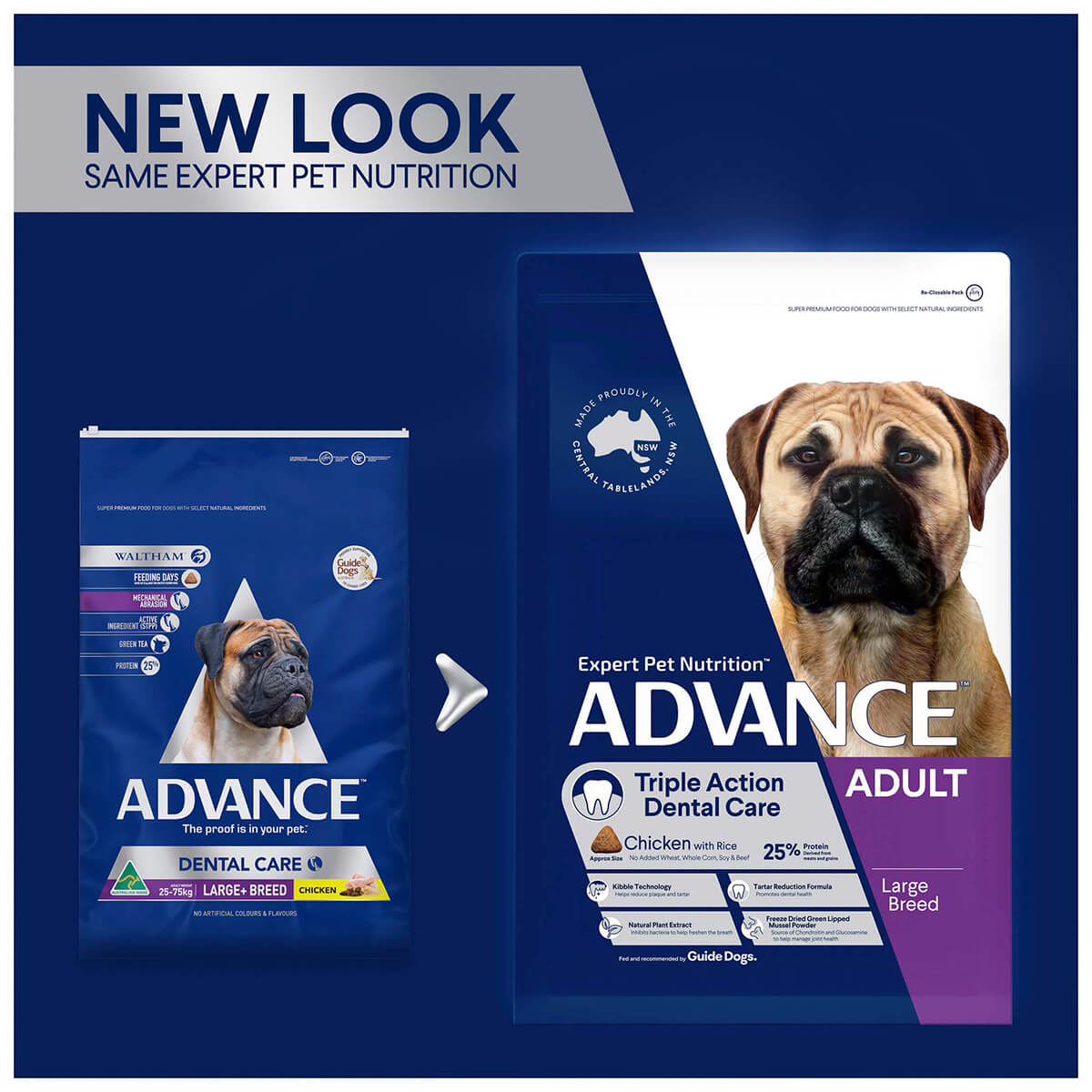 Advance Large Breed Triple Action Dental Care Chicken Dry Dog Food