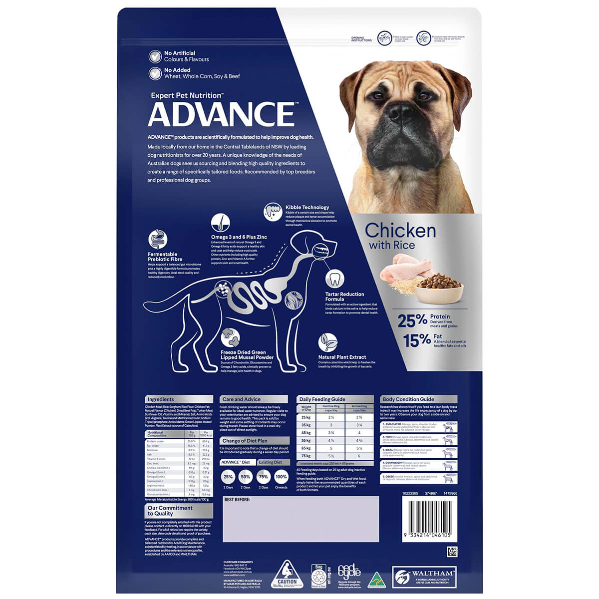 Advance Large Breed Triple Action Dental Care Chicken Dry Dog Food