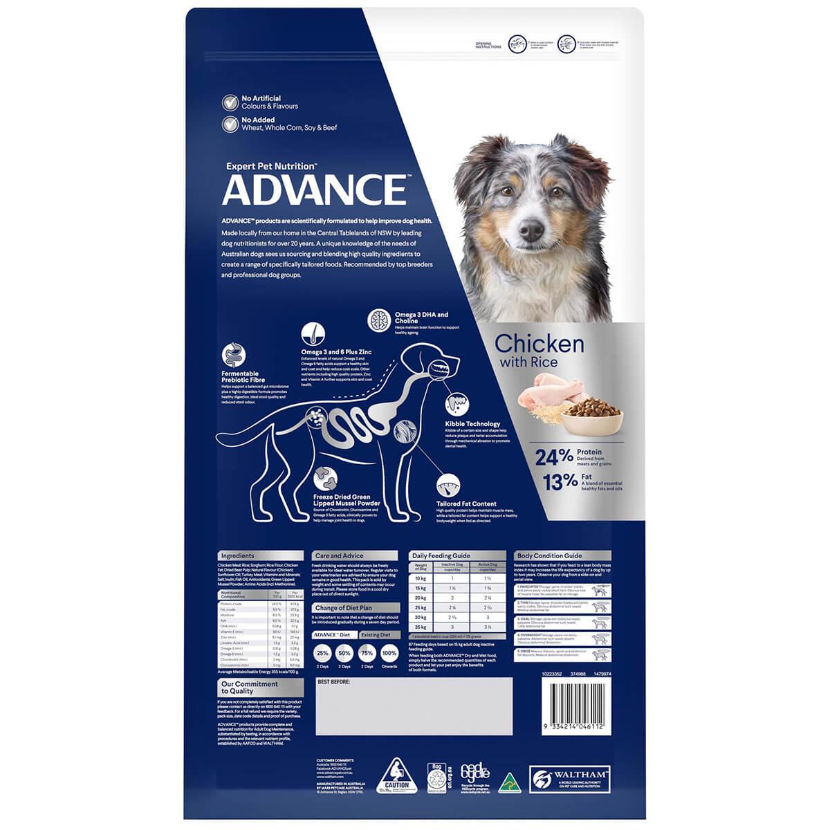 Advance Mature Medium Breed Chicken Dry Dog Food
