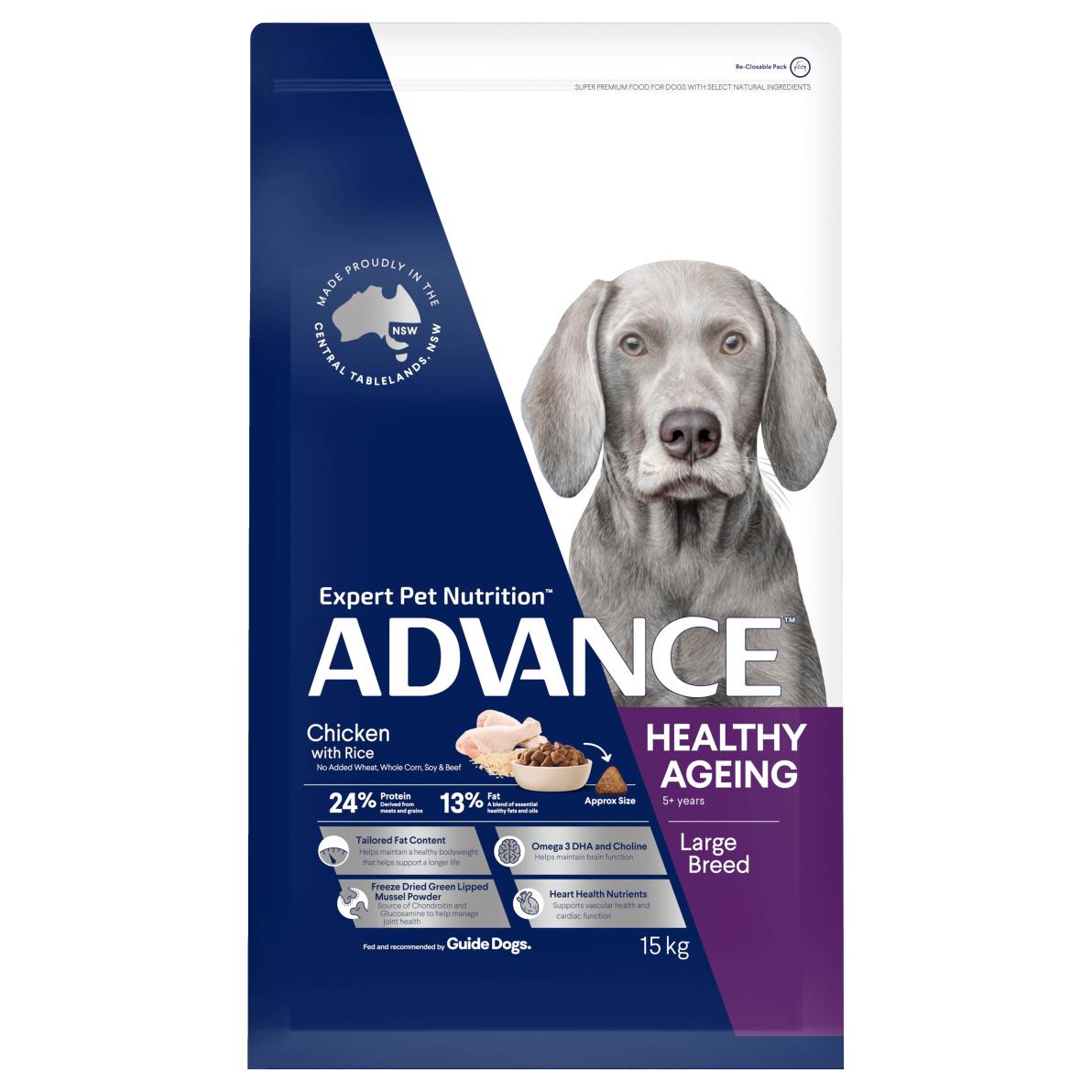Advance Mature Large Plus Chicken Dry Dog Food