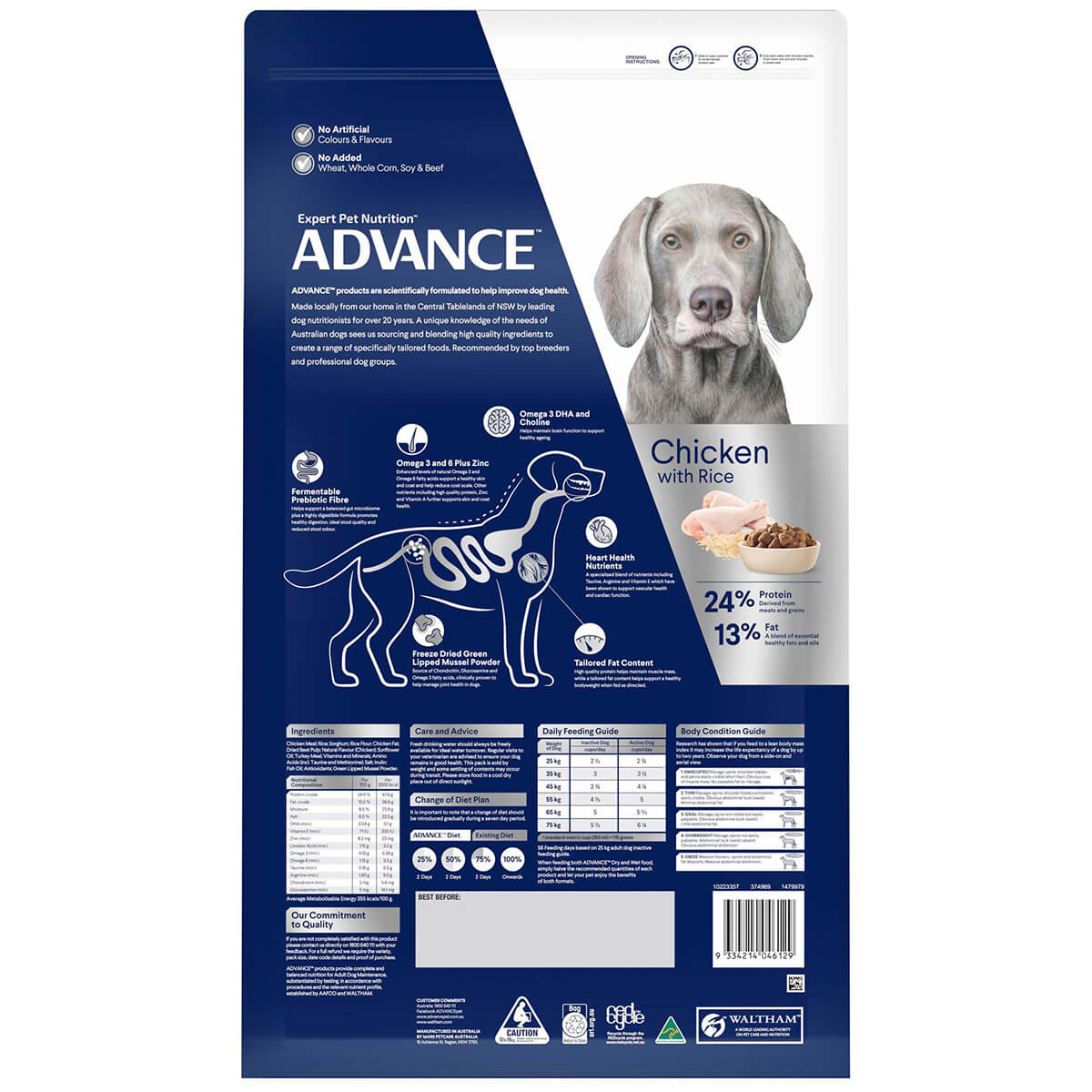 Advance Mature Large Plus Chicken Dry Dog Food