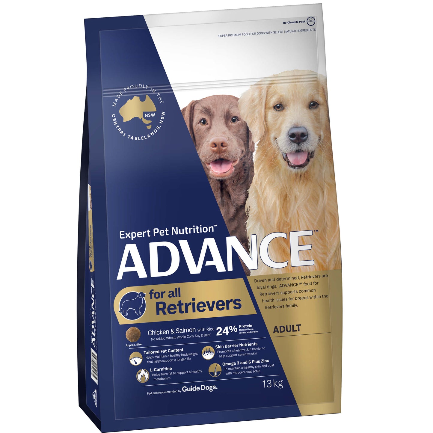 Adult Large Breed Retriever Dry Dog Food Chicken And Salmon