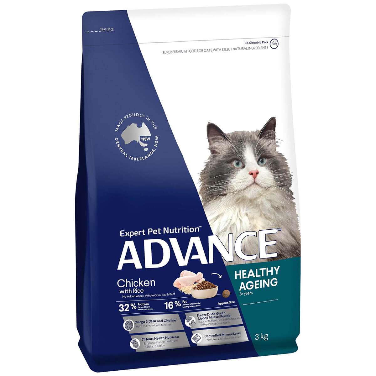 Advance Senior Chicken Dry Cat Food