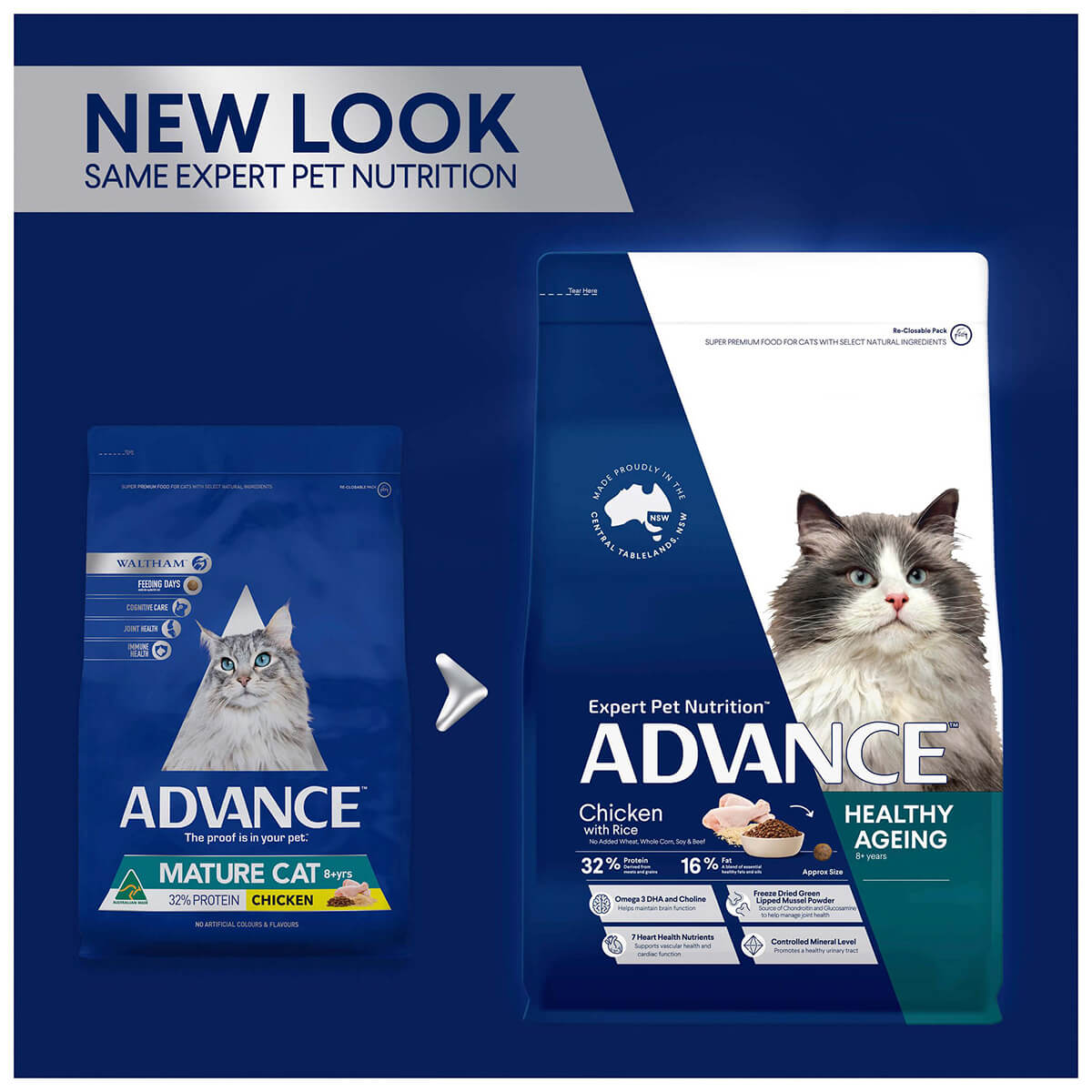 Advance Senior Chicken Dry Cat Food