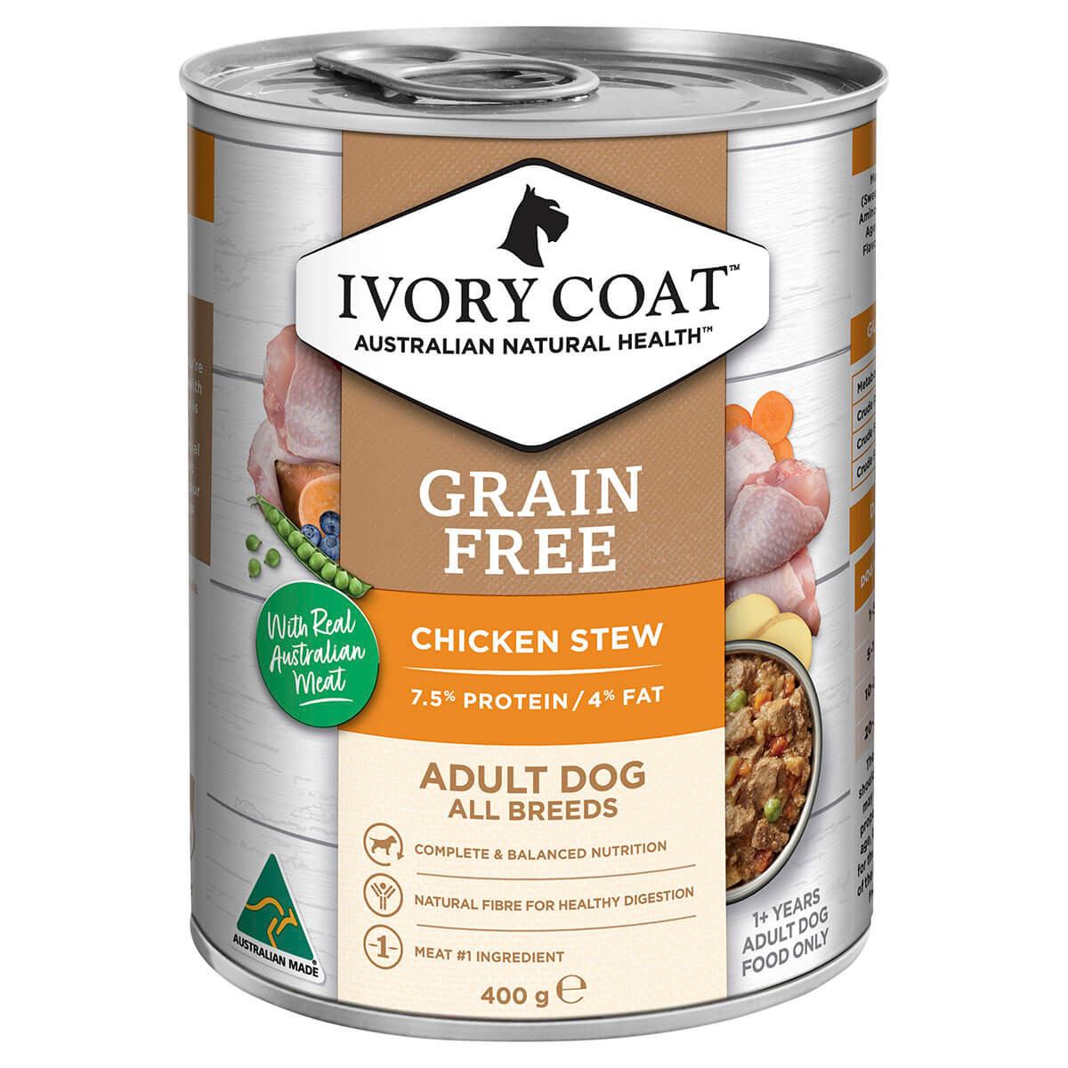 Ivory Coat Grain Free Adult Chicken & Coconut Oil Wet Dog Food