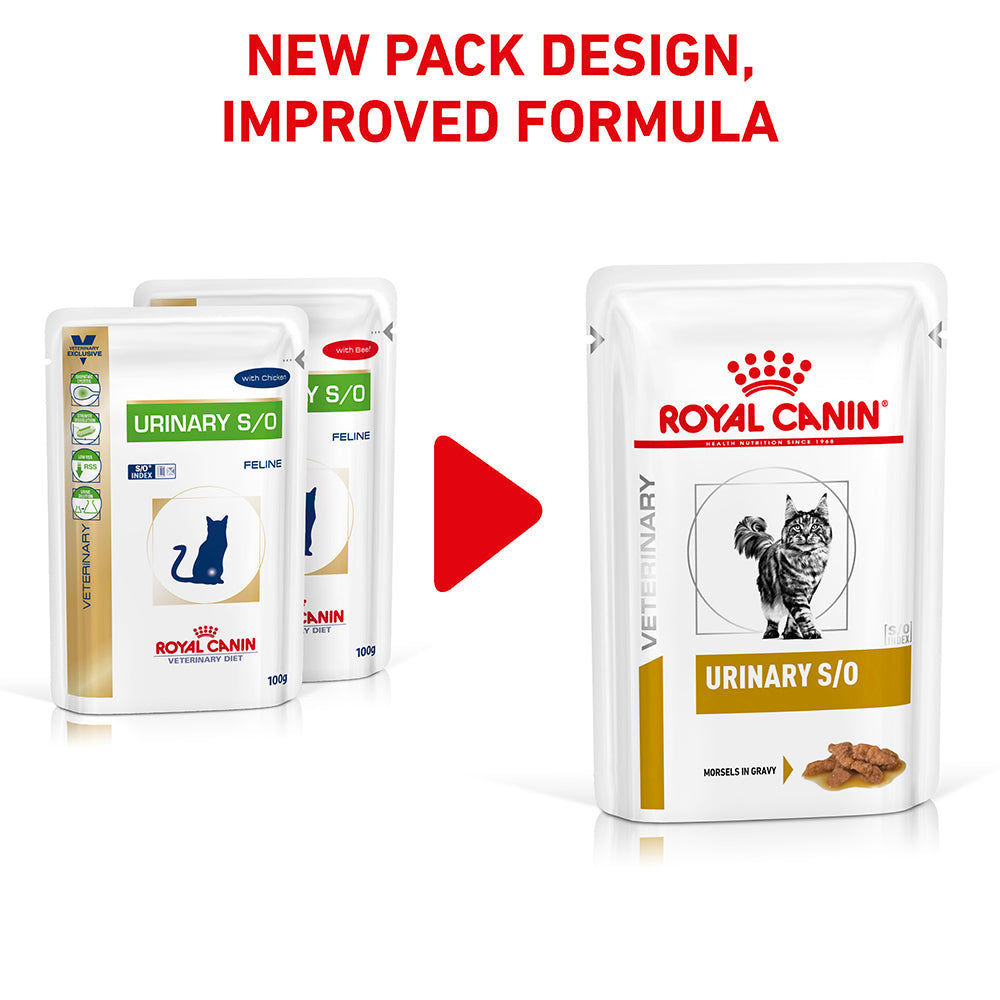 ROYAL CANIN VETERINARY DIET Urinary S/O Adult Wet Cat Food Pouches