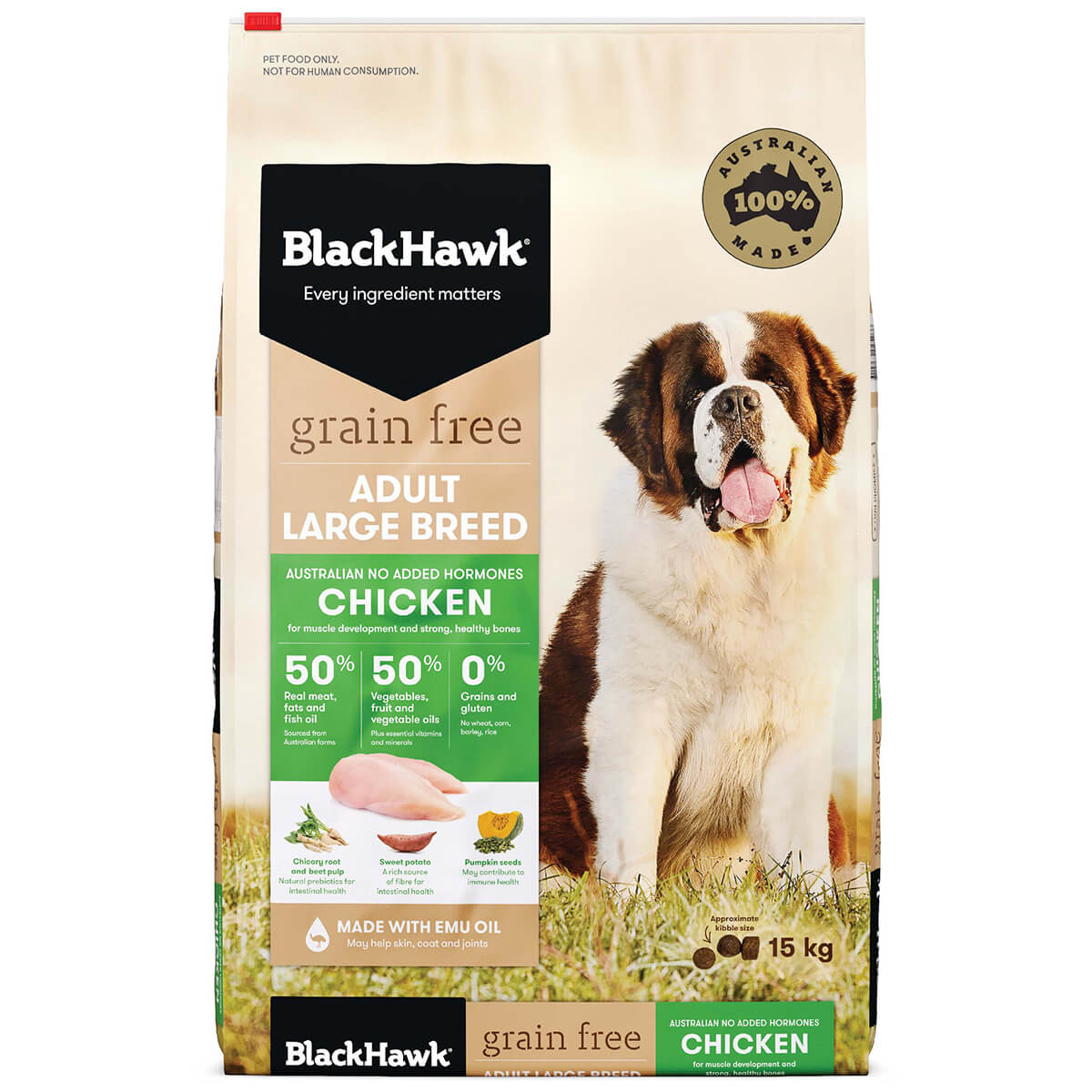 Black Hawk Grain Free Large Breed Adult Chicken Dry Dog Food