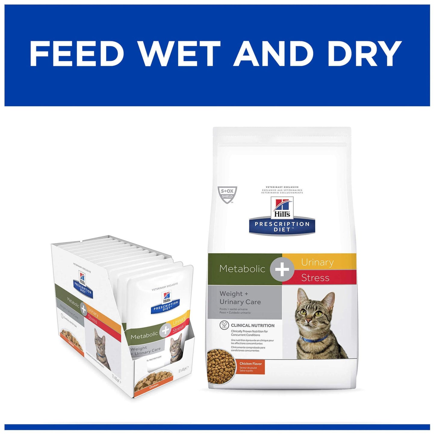 Hill's Prescription Diet Metabolic & Urinary Stress Pouches Wet Cat Food