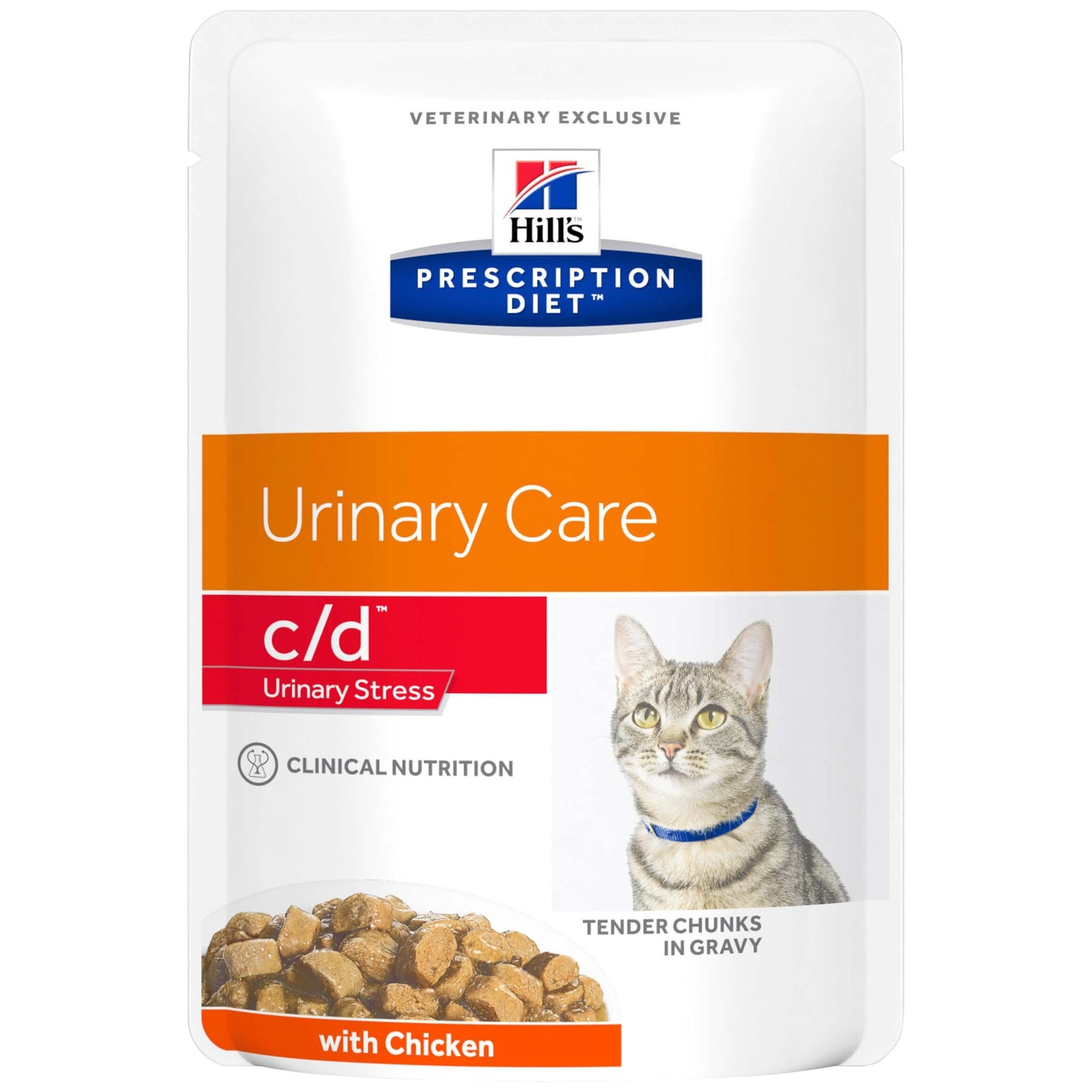 Hill's Prescription Diet C/D Urinary Stress Pouches Wet Cat Food