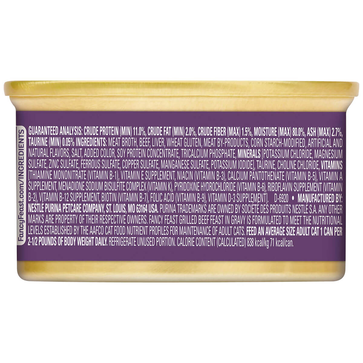 Fancy Feast Grilled Beef Feast In Gravy Wet Cat Food