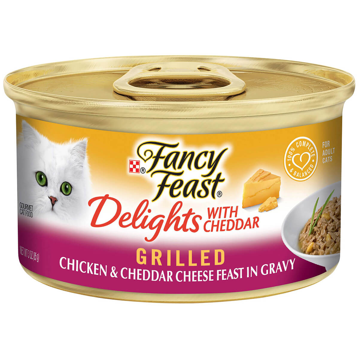 Fancy Feast Delights With Cheddar Grilled Chicken & Cheddar Cheese Wet Cat Food