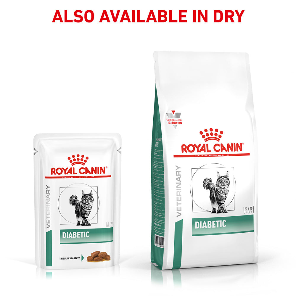 Royal Canin Veterinary Diabetic Adult Wet Cat Food Pouches