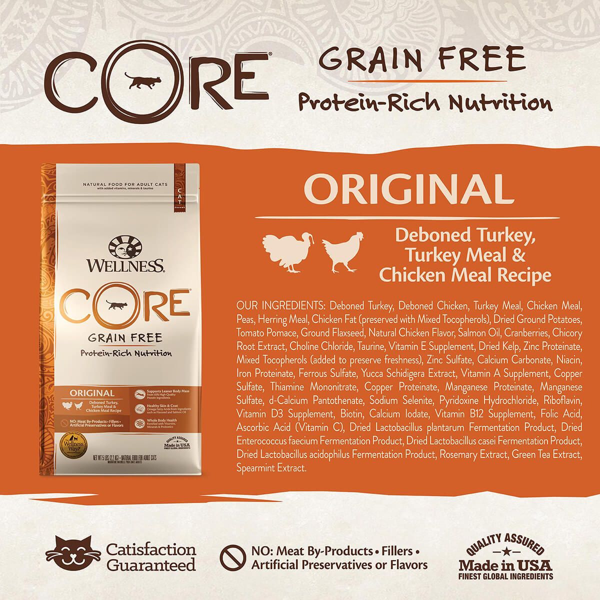 Wellness Core Grain Free Original Formula Dry Cat Food