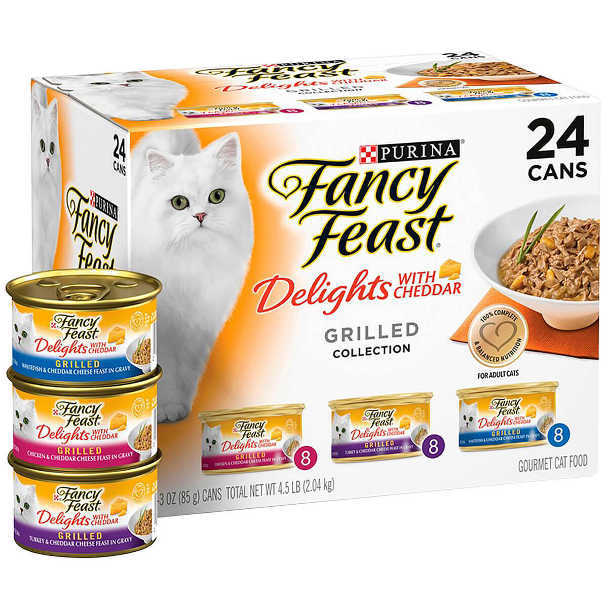 Fancy Feast Delights With Cheddar Grilled Chicken & Cheddar Cheese Wet Cat Food