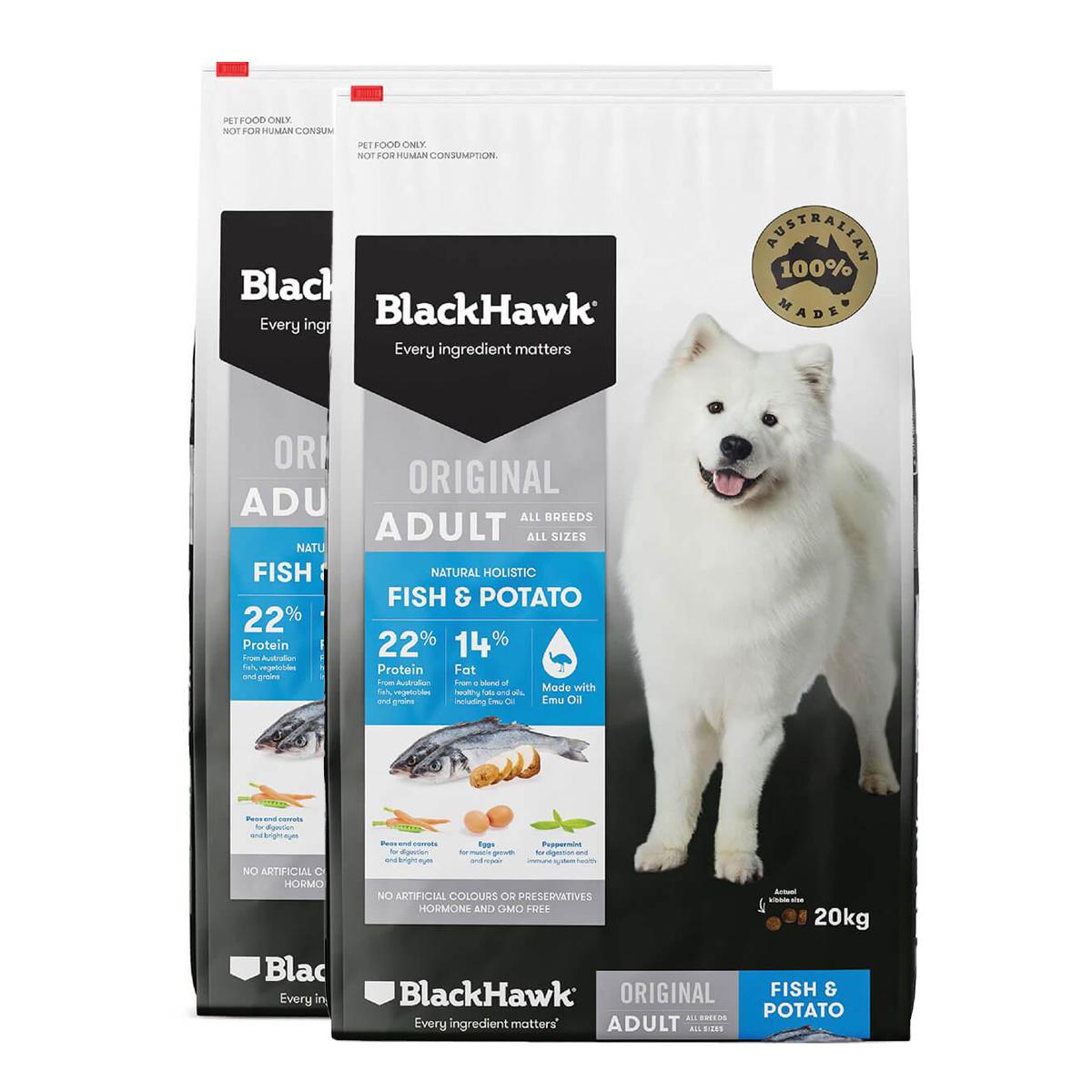 Black Hawk Original Adult Fish & Potato Dry Dog Food