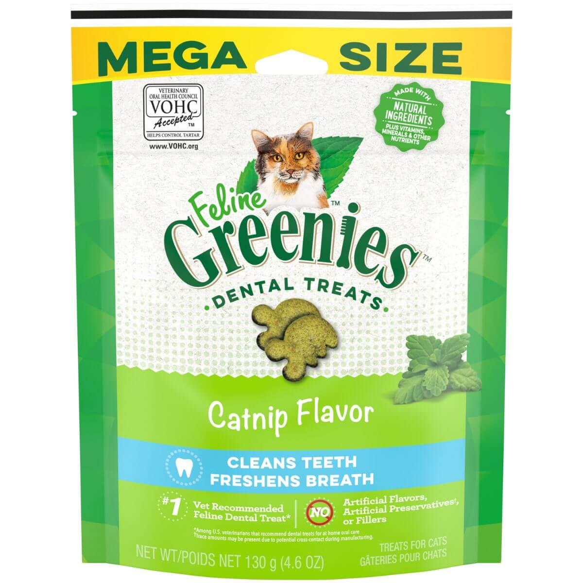Greenies Catnip Feline Cat Dental Treats