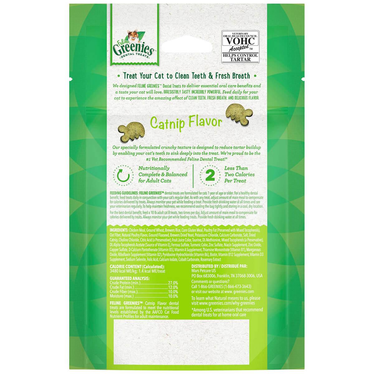 Greenies Catnip Feline Cat Dental Treats