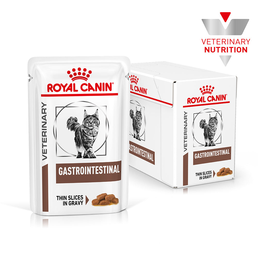 ROYAL CANIN VETERINARY DIET Gastrointestinal Adult Wet Cat Food Pouches