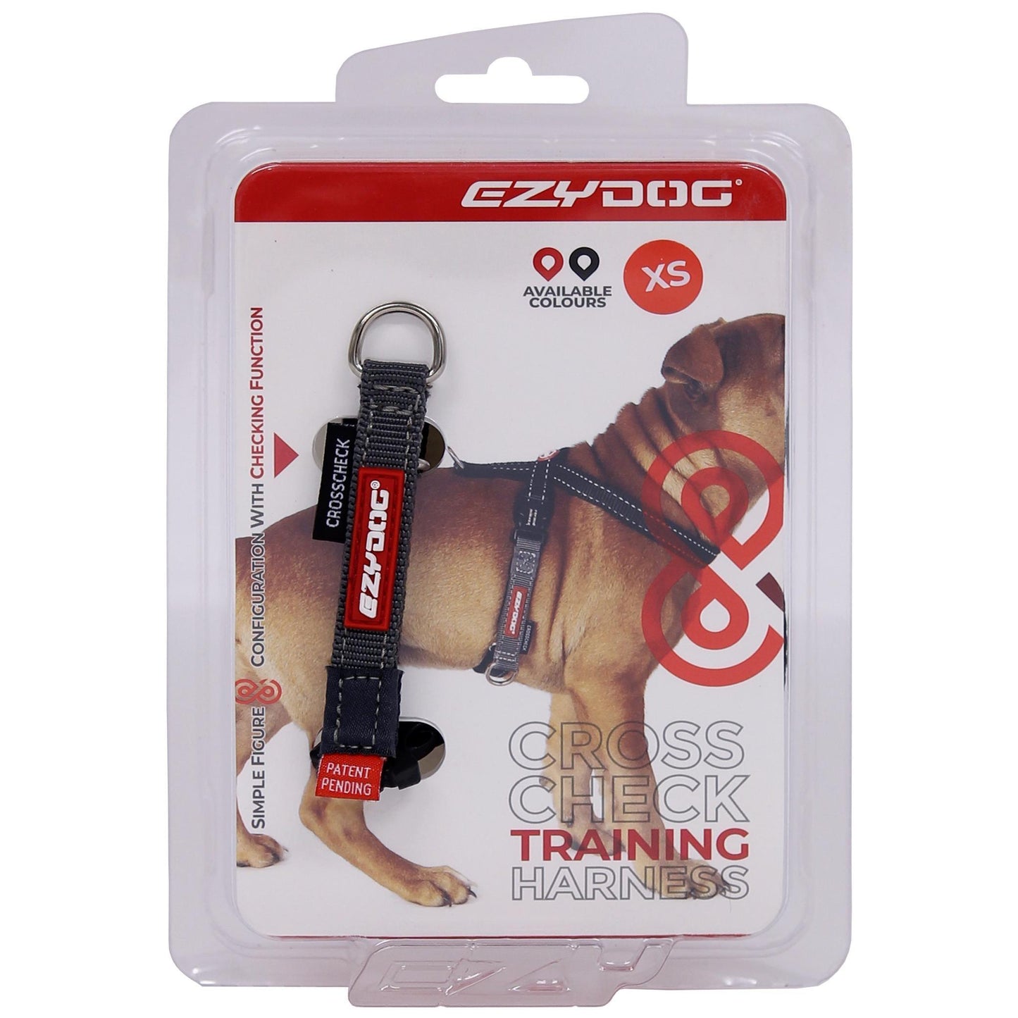 EzyDog Crosscheck Dog Harness Black