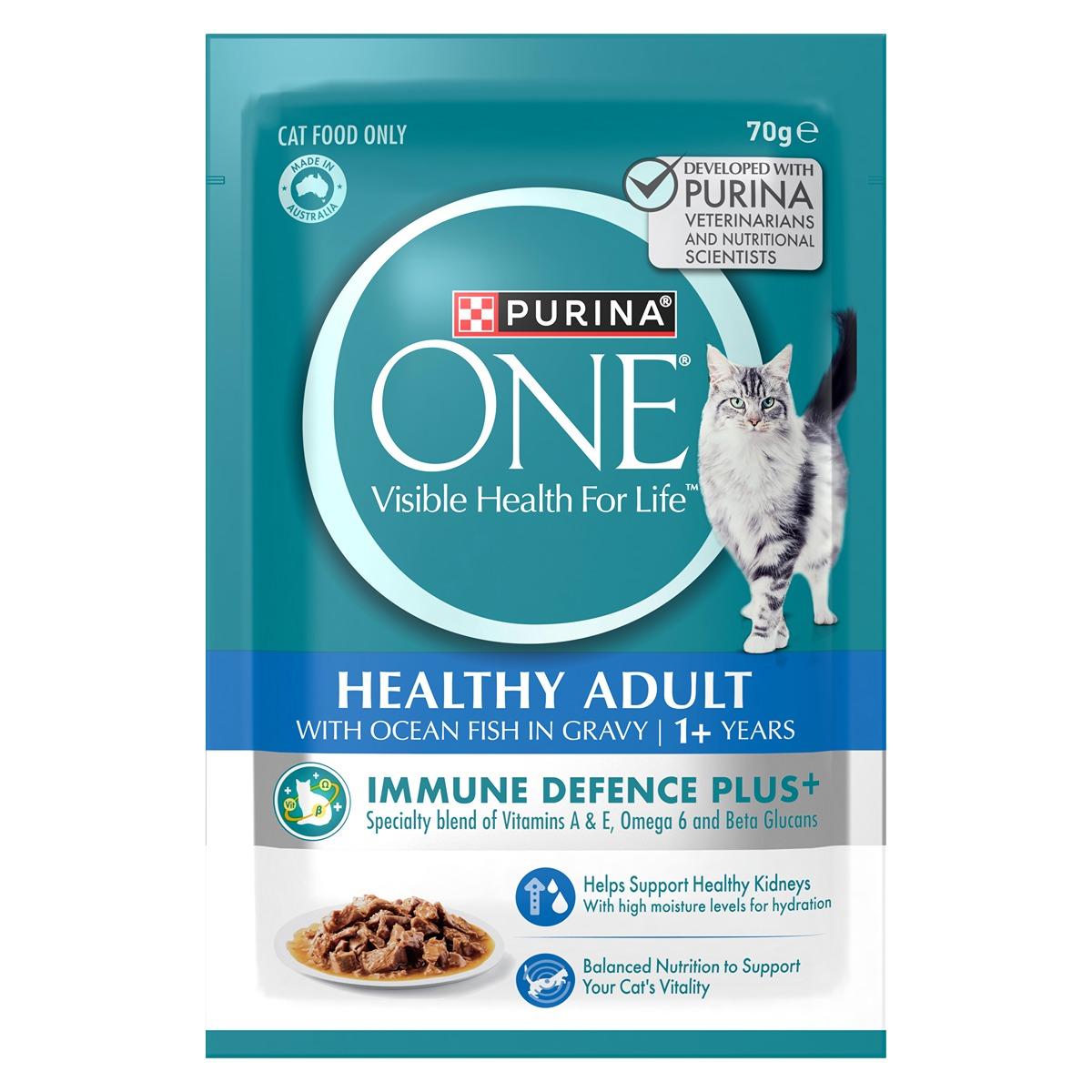 Purina One Adult Ocean Fish Wet Cat Food