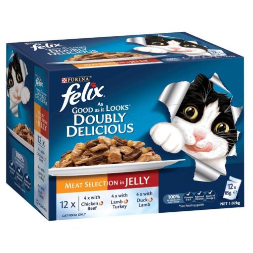 Felix Doubly Delicious Meat Wet Cat Food