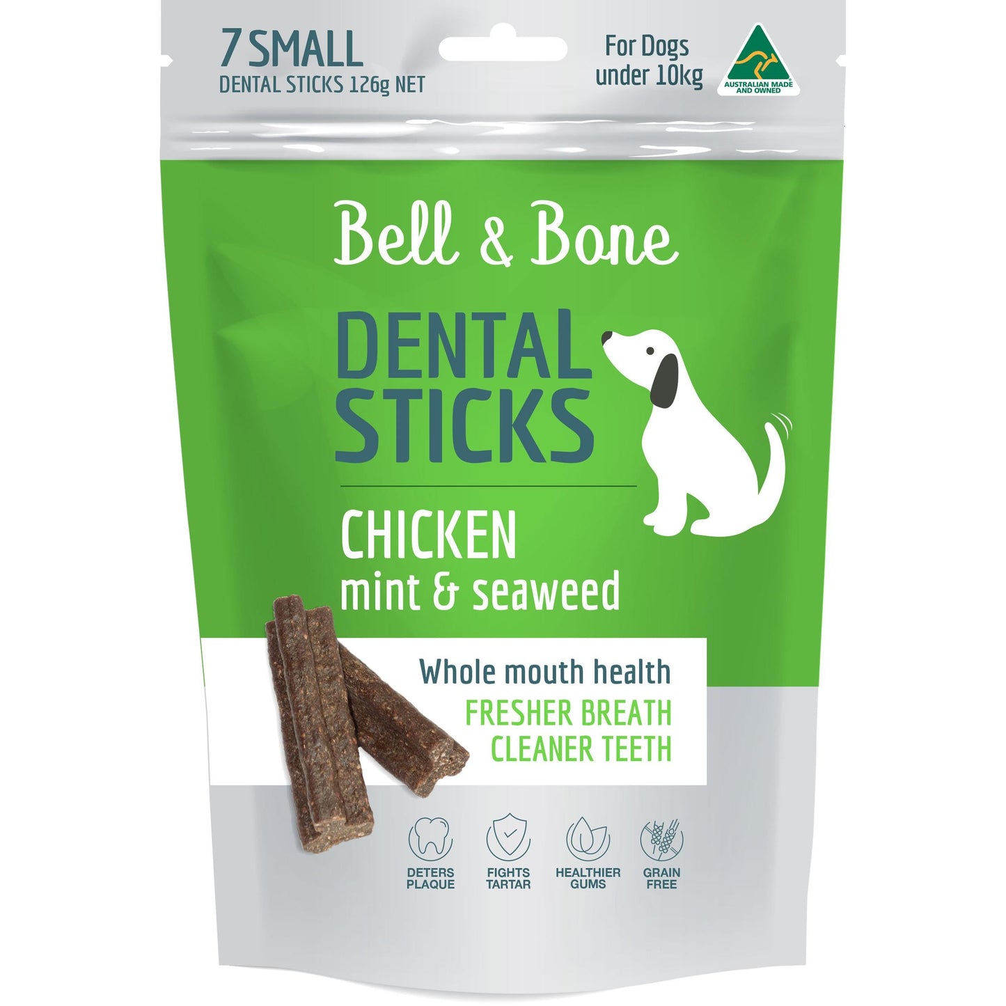 Bell & Bone Chicken, Mint & Seaweed Dental Stick