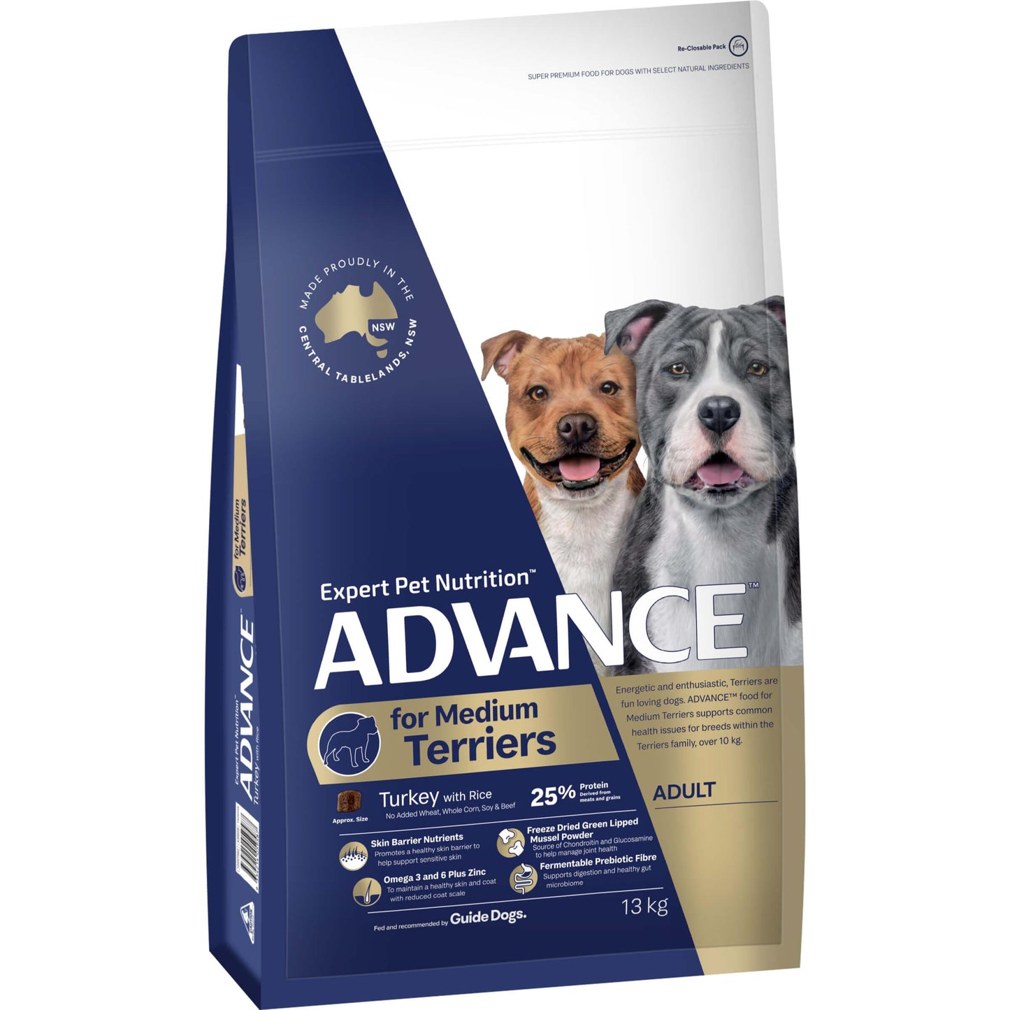 Advance Medium Terriers Ocean Fish with Rice Dry Dog Food