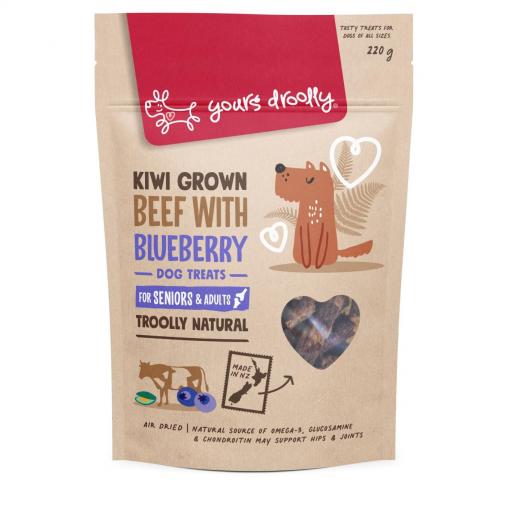 Yours Droolly Kiwi Grown Hip & Joint Beef with Blueberry Dog Treats