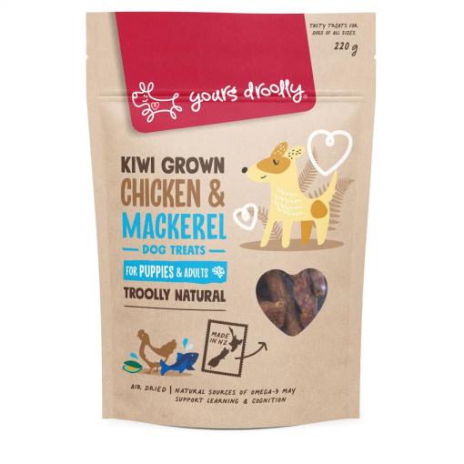 Yours Droolly Kiwi Grown Skin & Coat Chicken & Mackerel Dog Treats