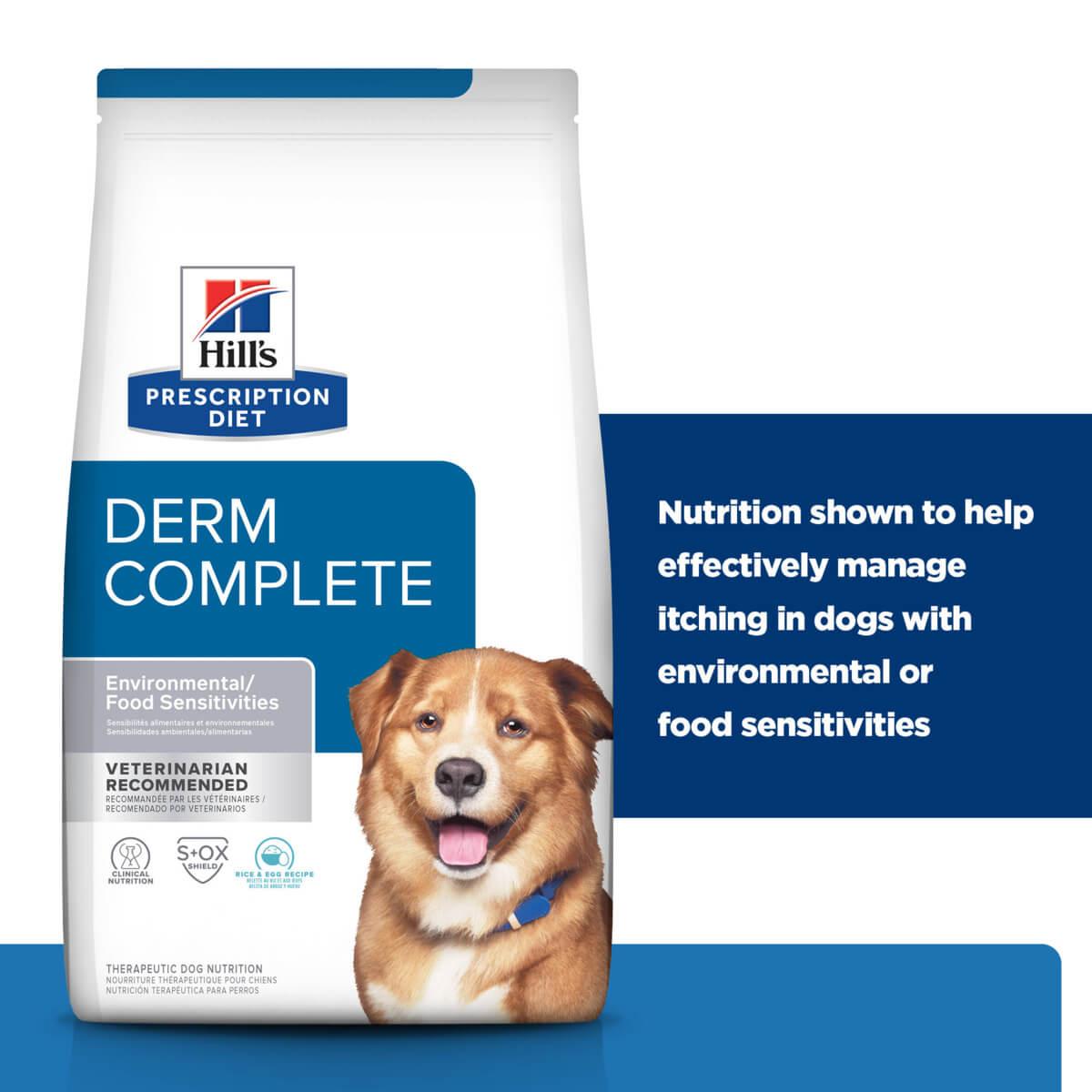 Hill's Prescription Diet Derm Complete Environmental & Food Sensitivities Dry Dog Food