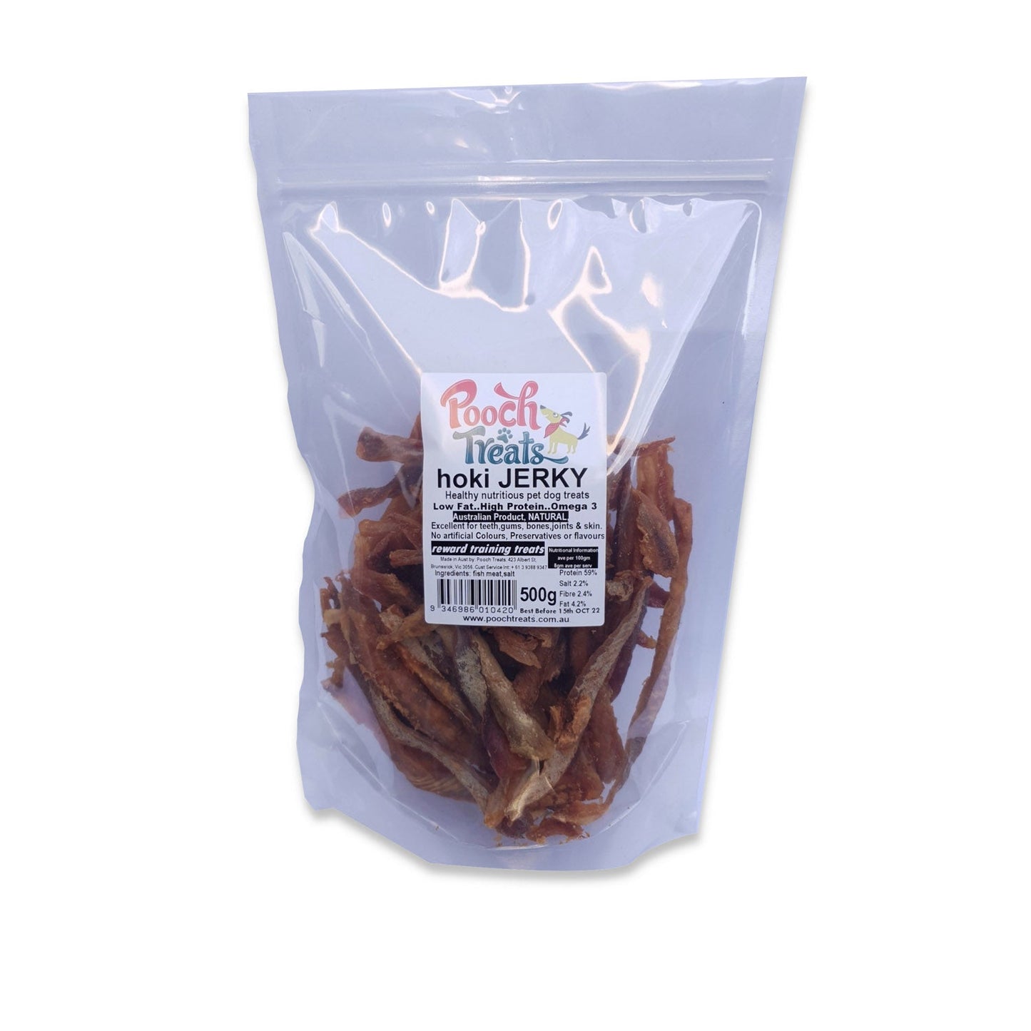 Pooch Treats Hoki Jerky Dog Treats