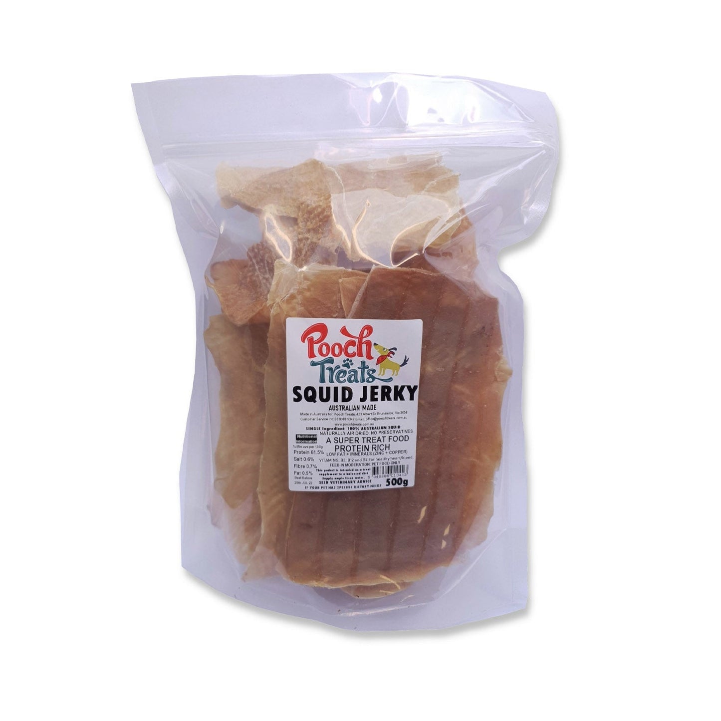 Pooch Treats Squid Jerky Dog Treats