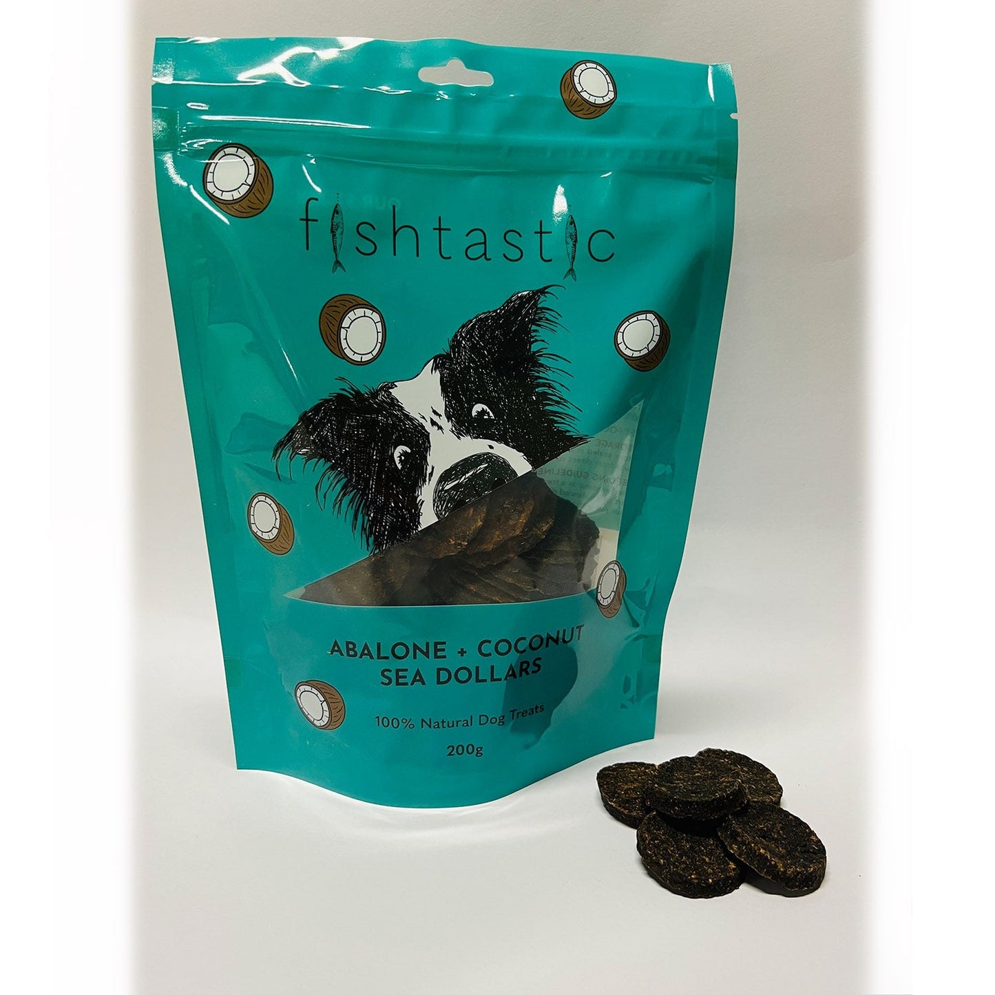 Fishtastic Abalone & Coconut Sea Dollars Dog Treats