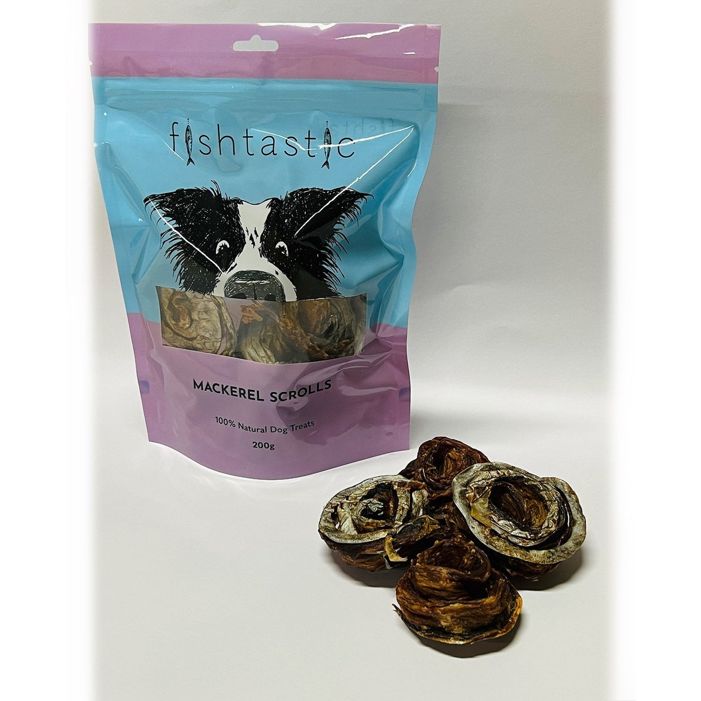 Fishtastic Mackerel Scrolls Dog Treats