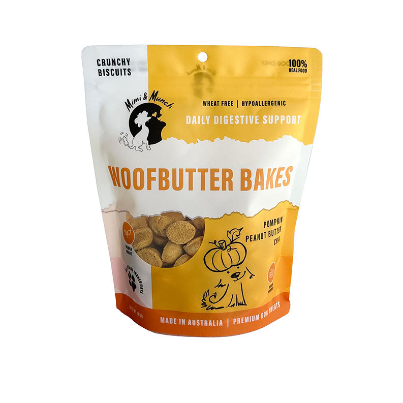 Mimi & Munch Woofbutter Bakes Dog Treats 180g