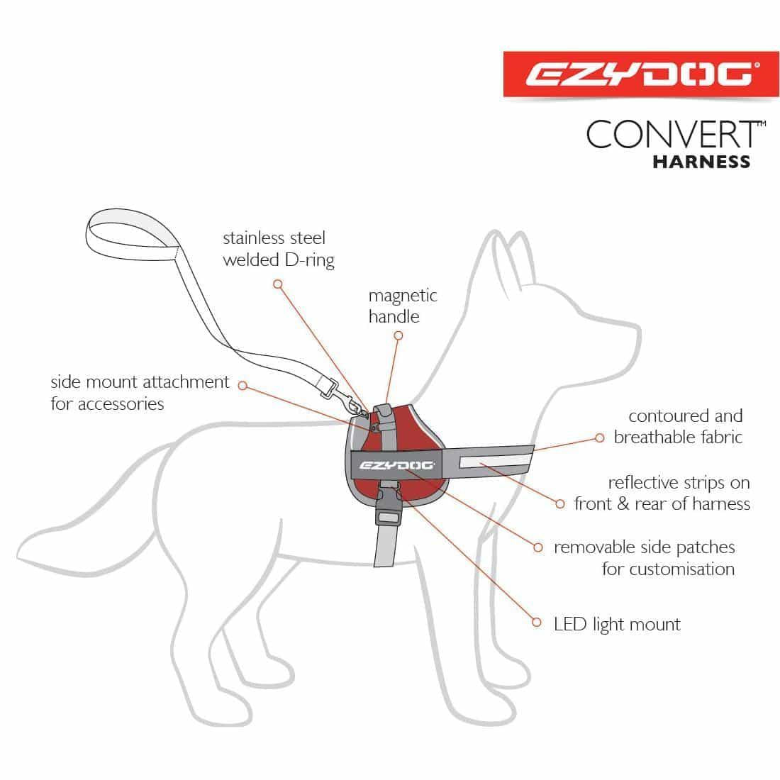 EzyDog Convert Utility Dog Harness
